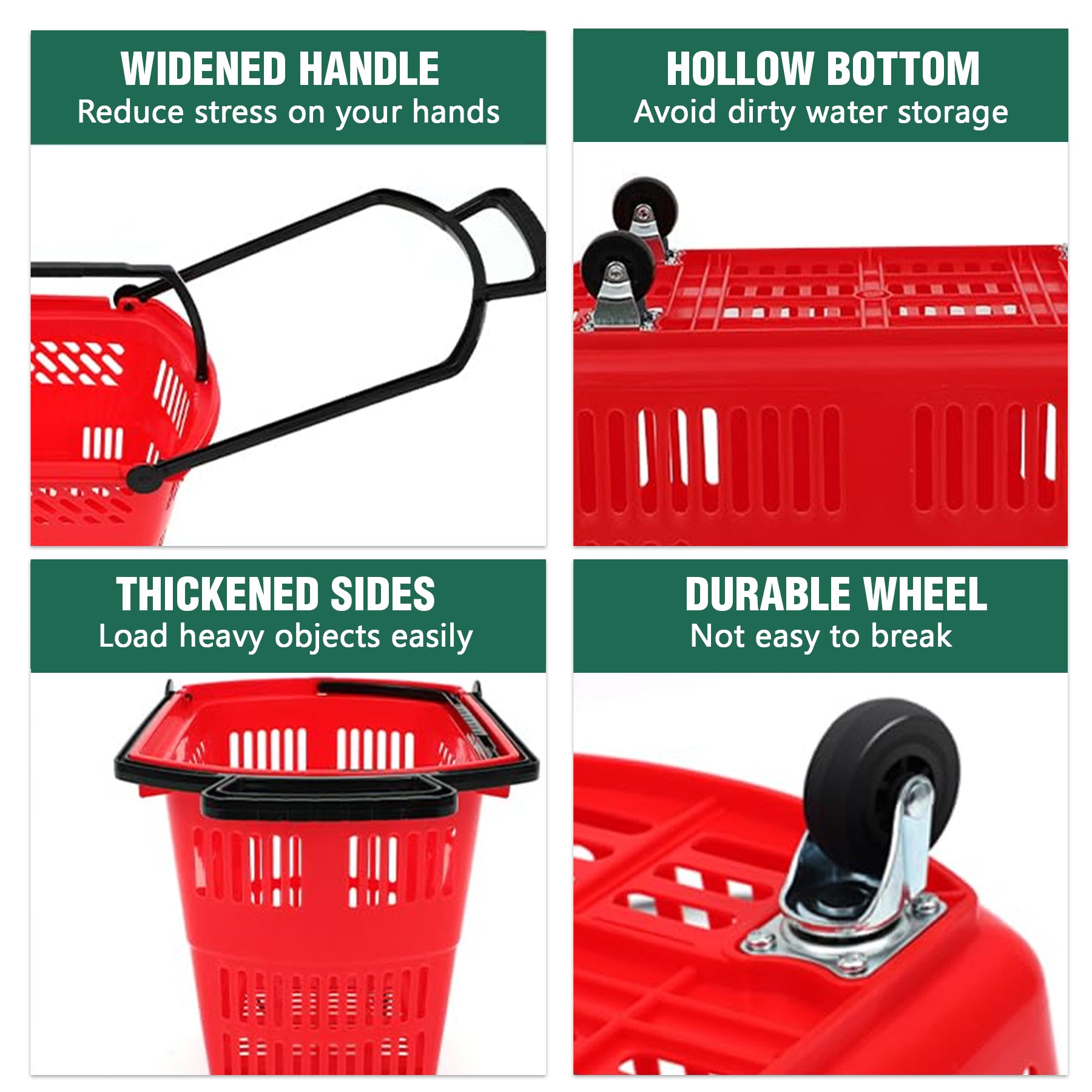 Bigapple Heavy Weight King Shopping Trolley, Basket Type - comes with 4 wheels