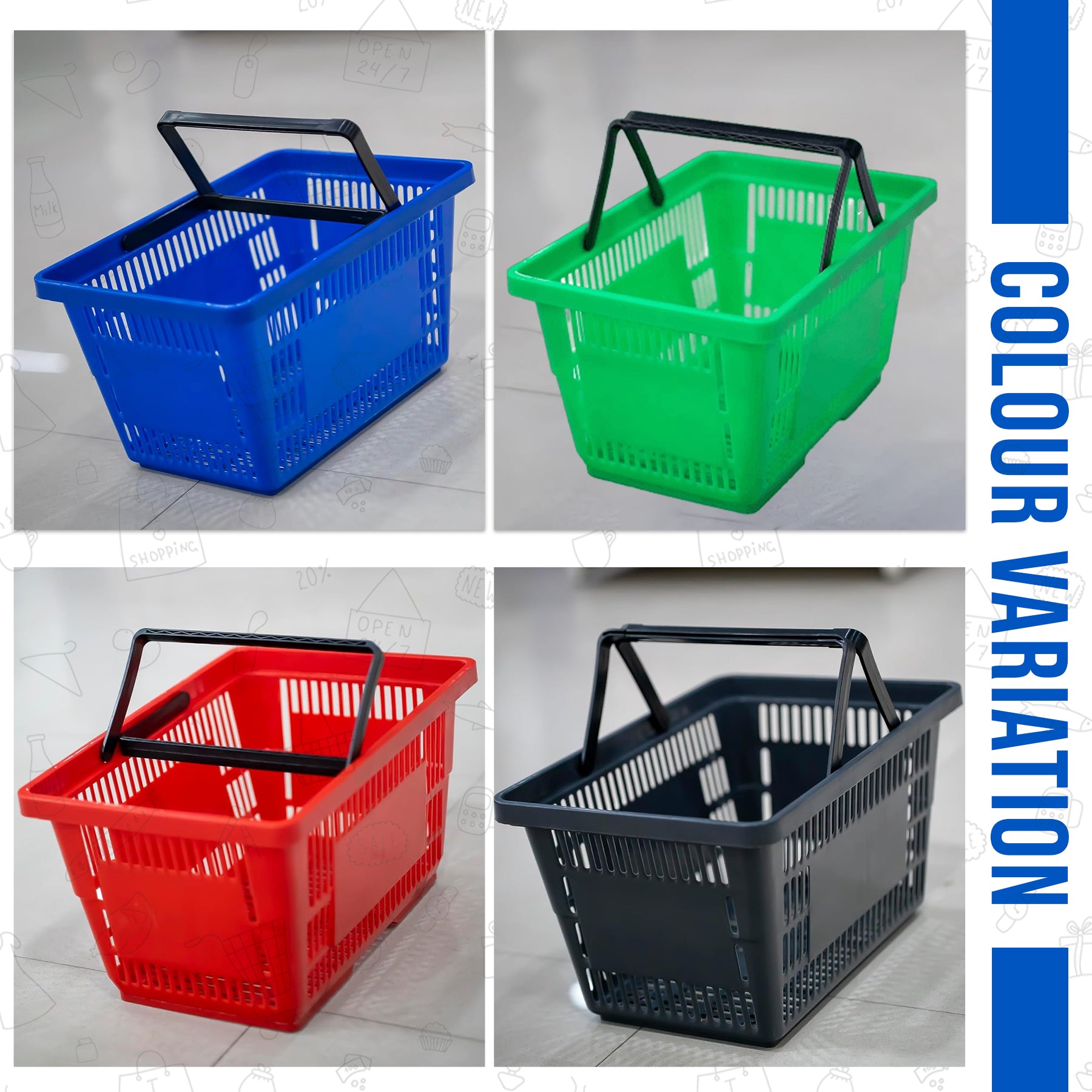 Bigapple 28L Shopping/Grocery Basket