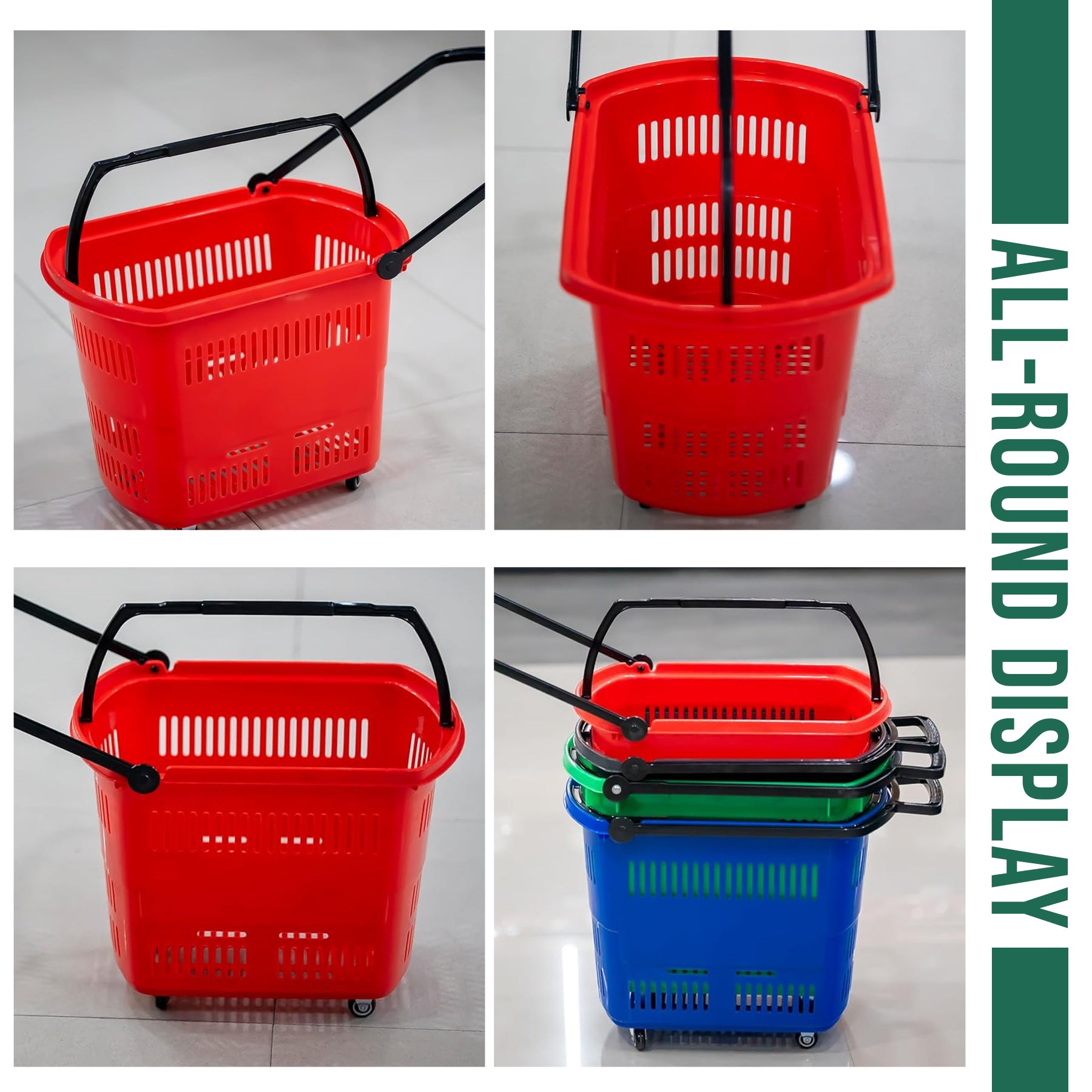 Bigapple Heavy Weight King Shopping Trolley, Basket Type - comes with 4 wheels