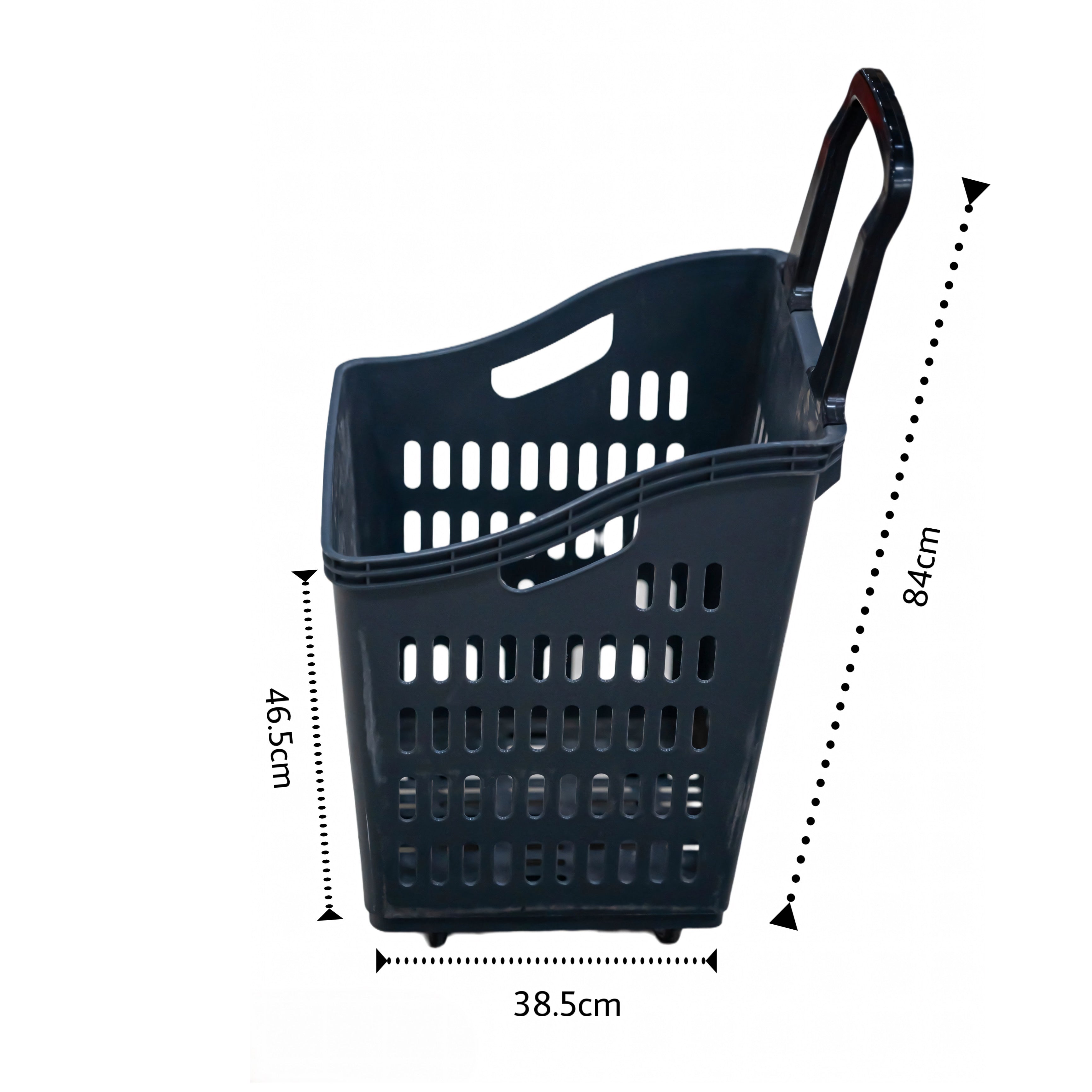 Bigapple 60L Heavy Weight King Shopping Trolley Basket with wheels, Basket Type - comes with 4 wheels