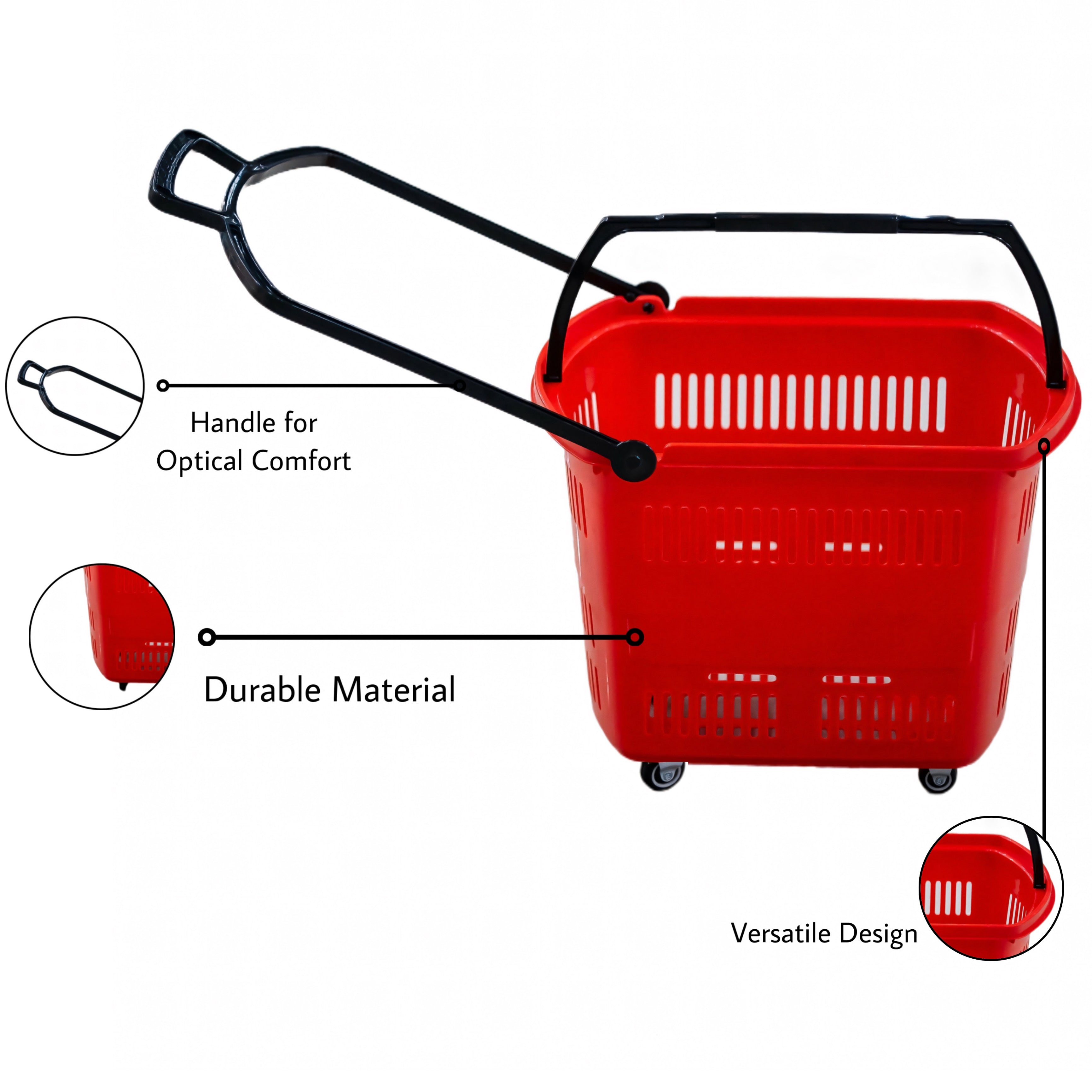 Bigapple Heavy Weight King Shopping Trolley, Basket Type - comes with 4 wheels