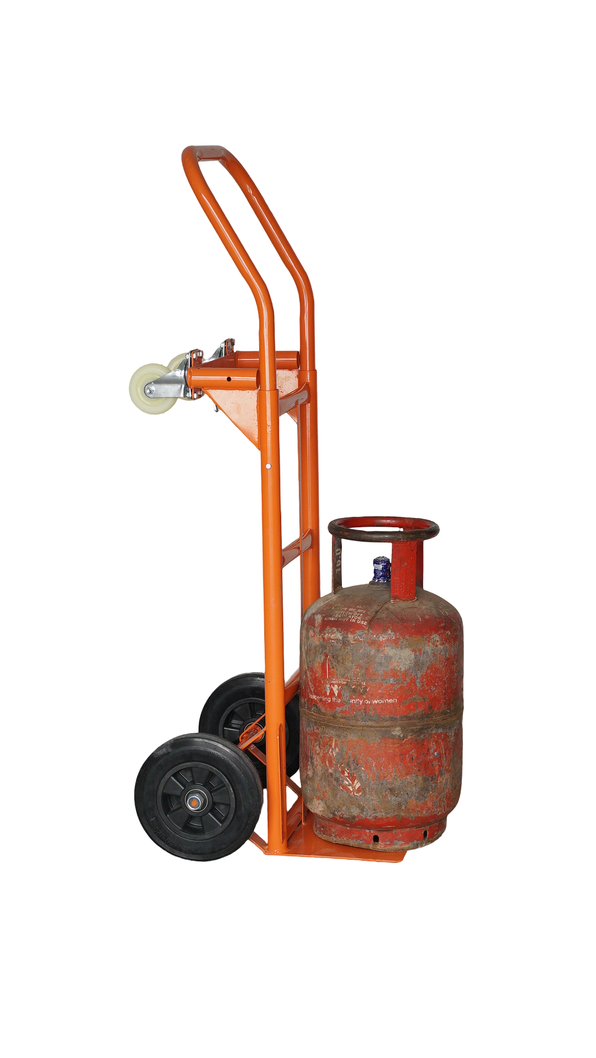 Bigapple 2 way 200 Kg Capacity Mild Steel Powder Coated Cylinder Trolley/Drum Trolley Cart for Homes and Outdoor uses