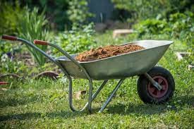 Bigapple Garden Wheel Barrow with 90L Water and 160kg Weight Loading Capacity for use in farm houses, construction sites & Gardening, etc. - comes with 1 wheel