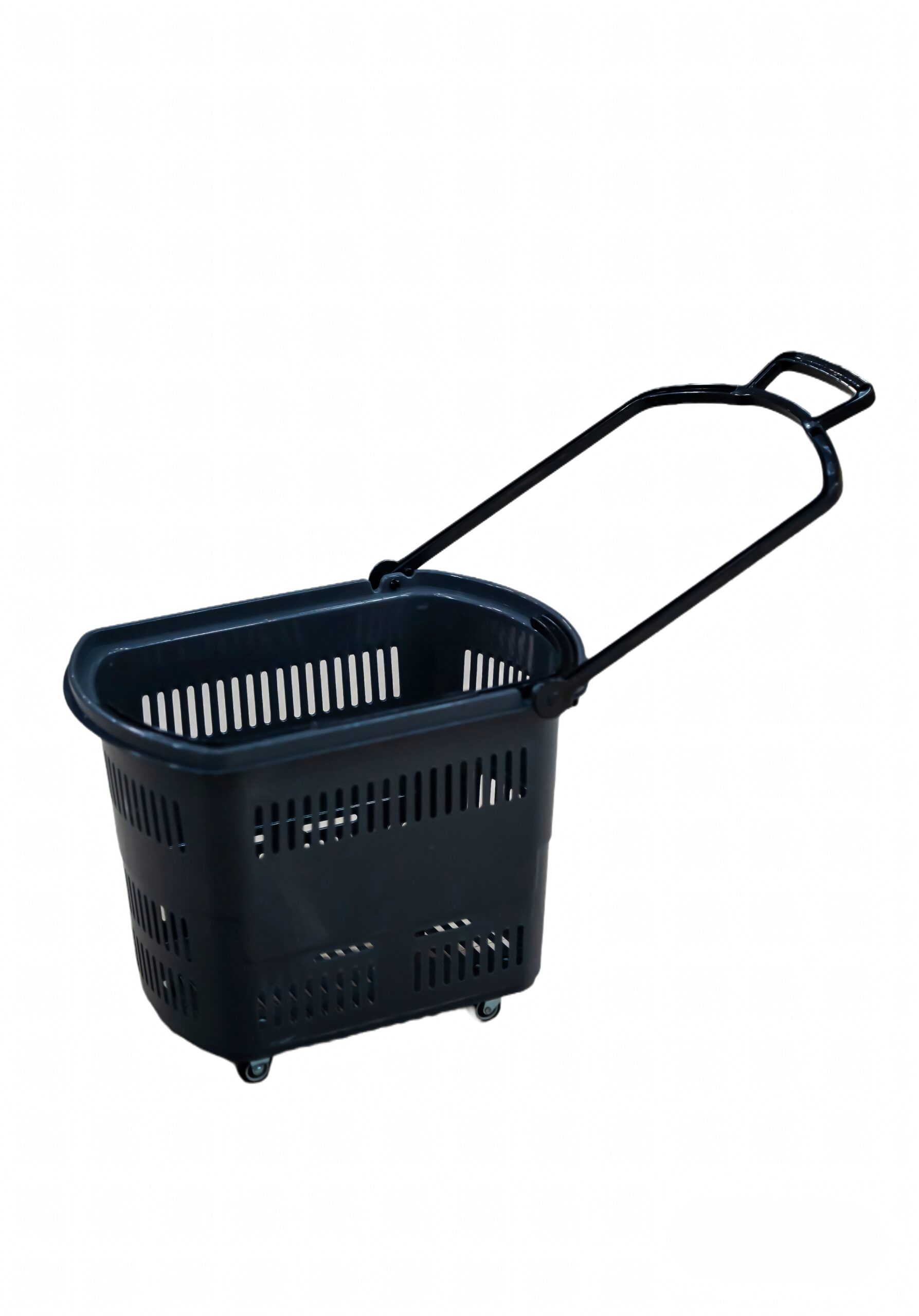 Bigapple BA-Basket42L Heavy Weight King Shopping Basket with Wheels, 42L Capacity - Grey